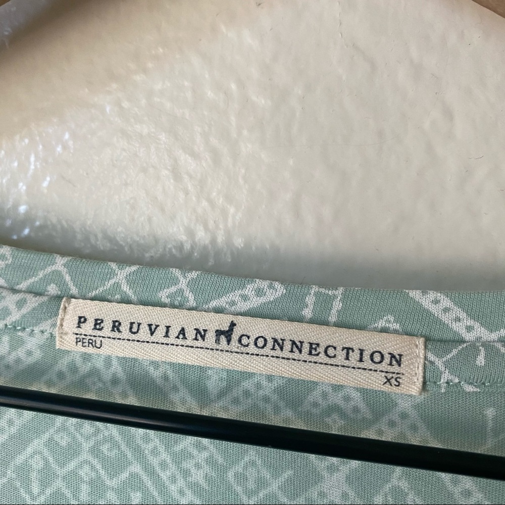 Peruvian Connection | Mint Patterned Top - Picture 3 of 7